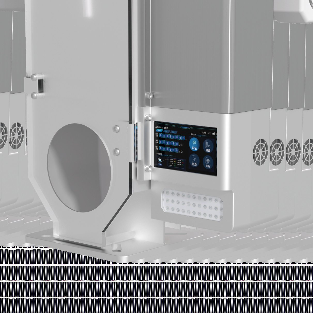MegaColor 5th Generation controller touchscreen interface
